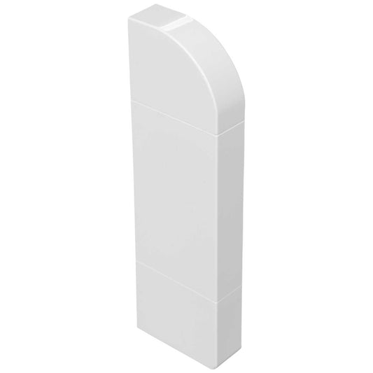 Sterling Curve Profile 2 Left Hand End Cap White (Sold in 1's)