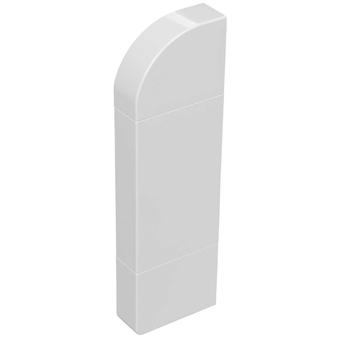 Sterling Curve Profile 2 Right Hand End Cap White (Sold in 1's)