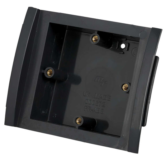 1 Gang 30mm Outlet Box Charcoal for Odyssey Trunking (Sold in 1's)