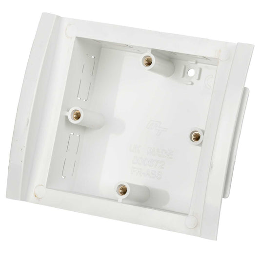 1 Gang 30mm Outlet Box White for Odyssey Trunking (Sold in 1's)