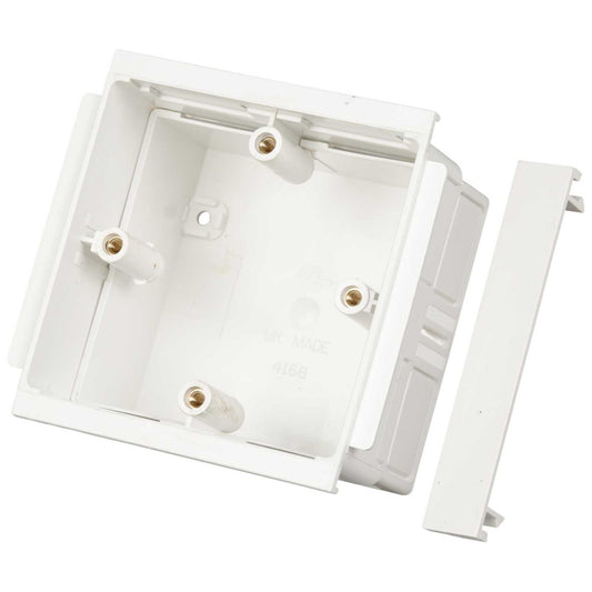 1 Gang 32 - 40mm Adjustable Box White for Odyssey Trunking (Sold in 1's)