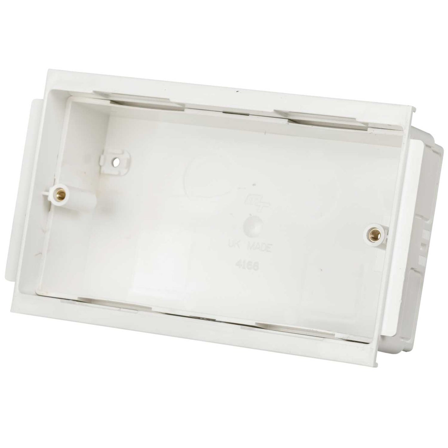 2 Gang 32 - 40mm Adjustable Box White for Odyssey Trunking (Sold in 1's)