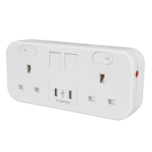 Marshall Tufflex Desktop Module 2 x Power Sockets / 1 x USB-C / 1 x USB-A and 2 x 65W USBs White
