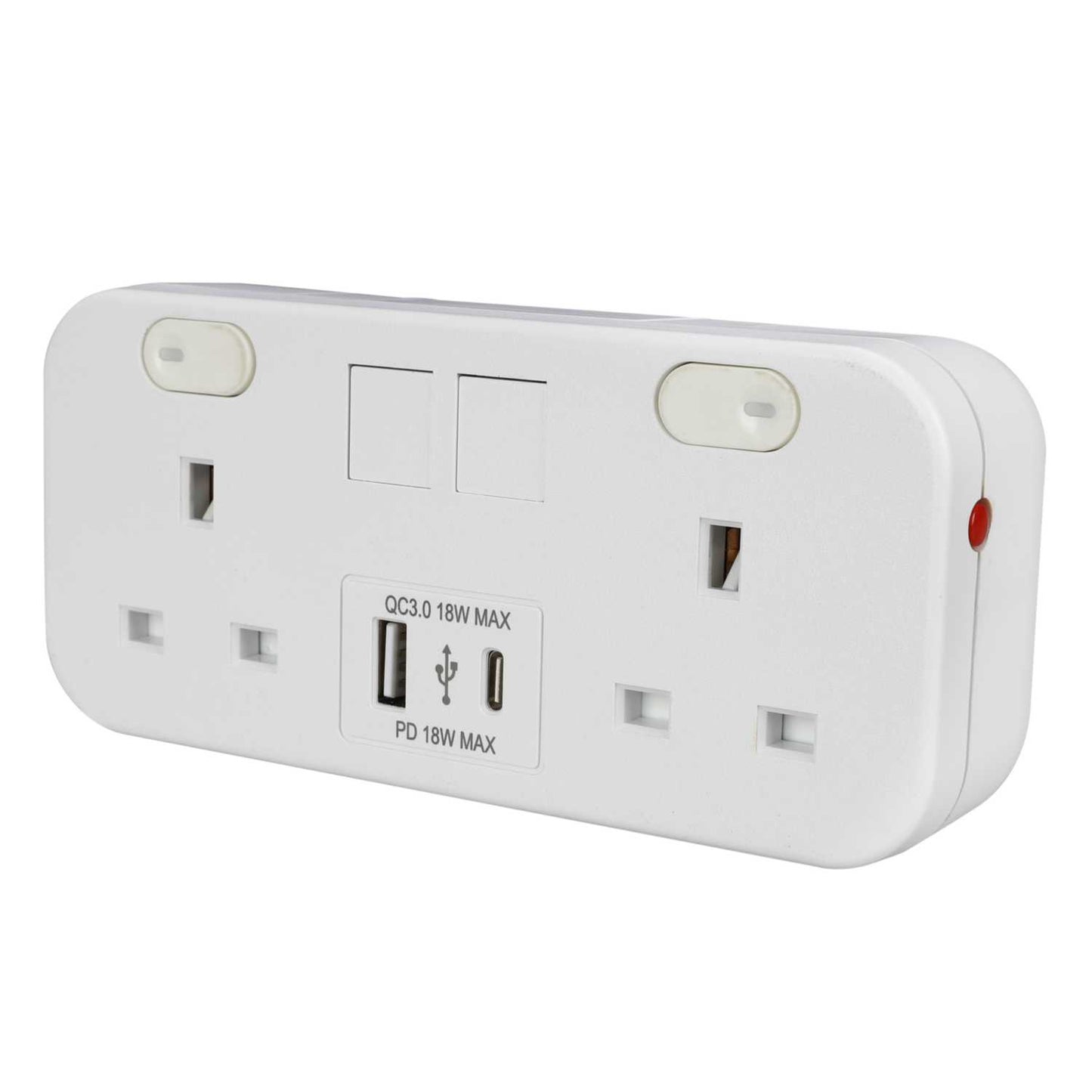 Marshall Tufflex Icon Desktop Module 2 Gang Power Socket / 1 x USB-C / 1 x USB-A White