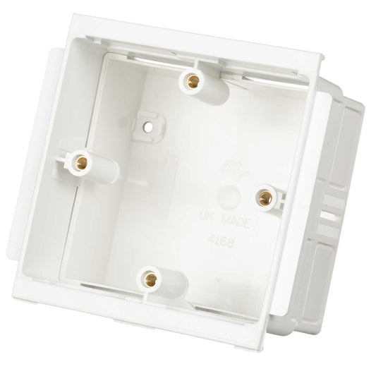 1 Gang 32 - 40mm Adjustable Box White (Sold in 1's)