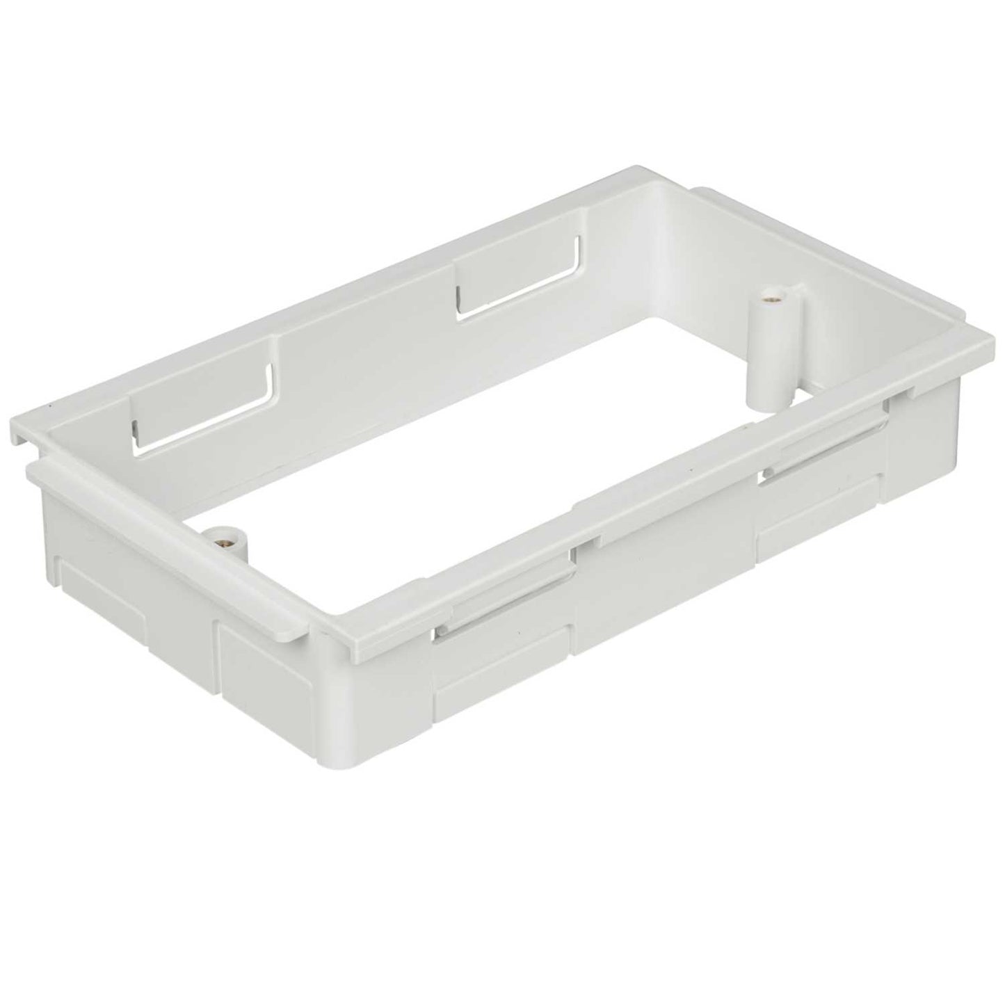2 Gang Socket Plate White (Sold in 1's)
