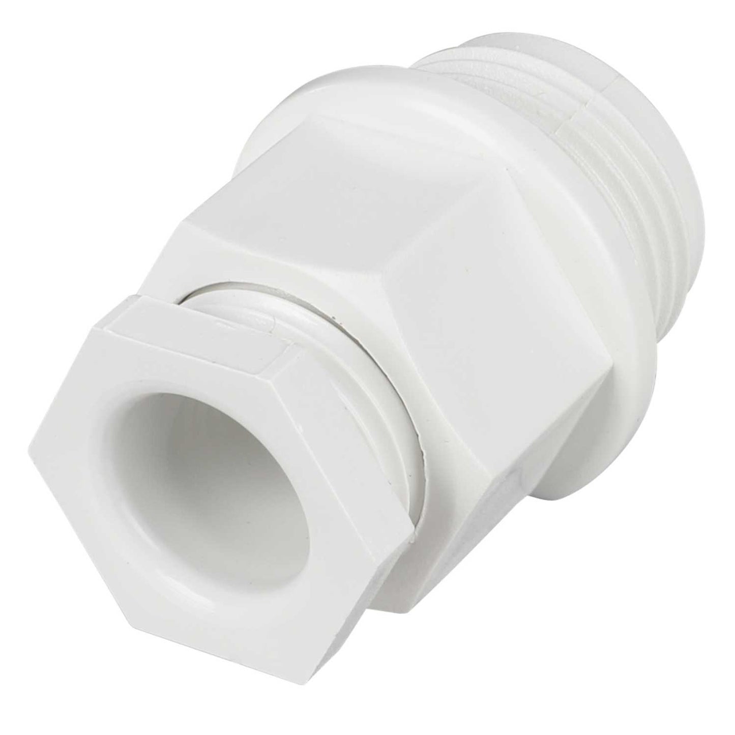 20mm Plain Body Cable Gland White (Sold in 1's)