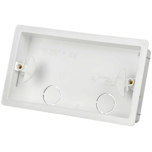 2 Gang Dry Lining Box 25mm White (Sold in 1's)