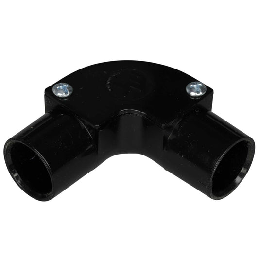 20mm PVC Conduit Inspection Elbow Black (Sold in 1's)