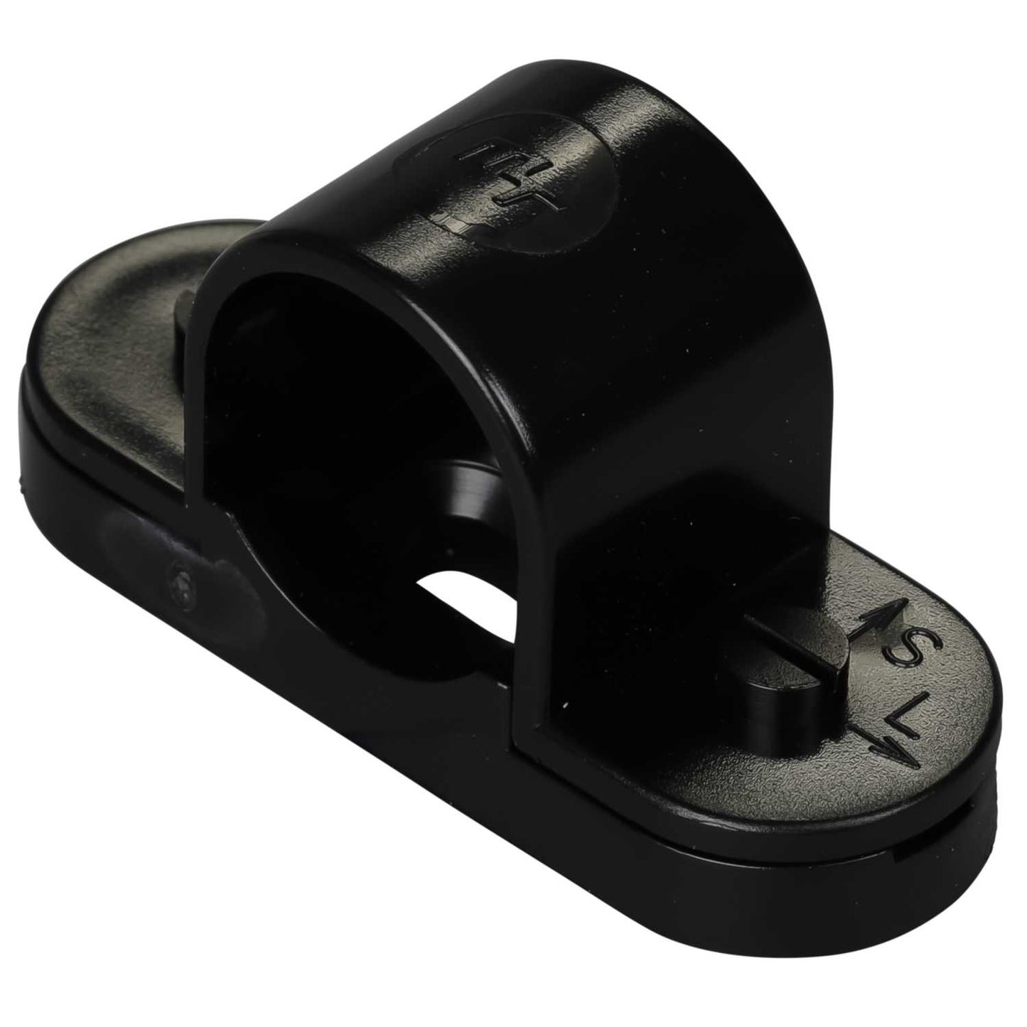 20mm PVC Conduit Spacer Bar Snap Saddle Black (Sold in 10's)