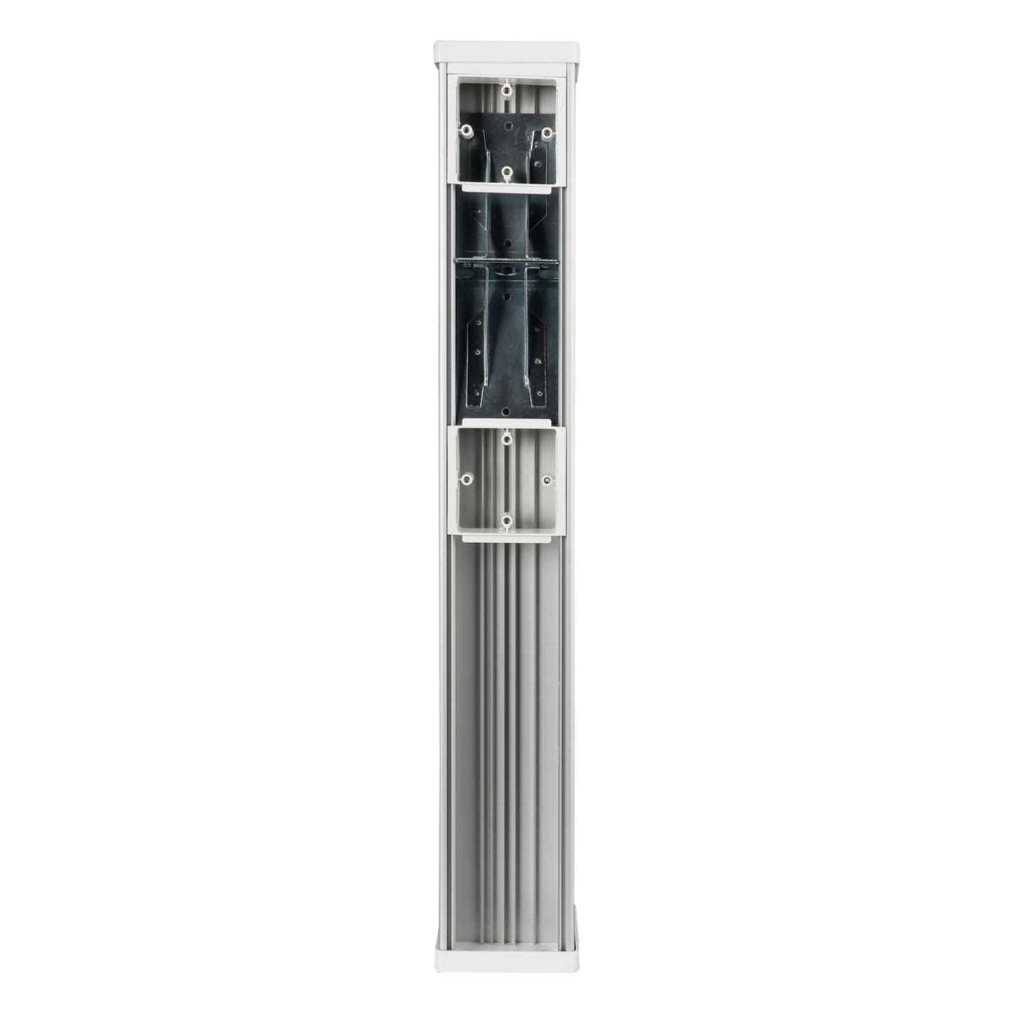 Marshall Tufflex 685mm Square Double-Sided Power Post Silver Anodised