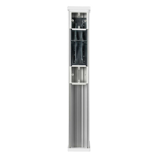 Marshall Tufflex 685mm Square Double-Sided Power Post Silver Anodised
