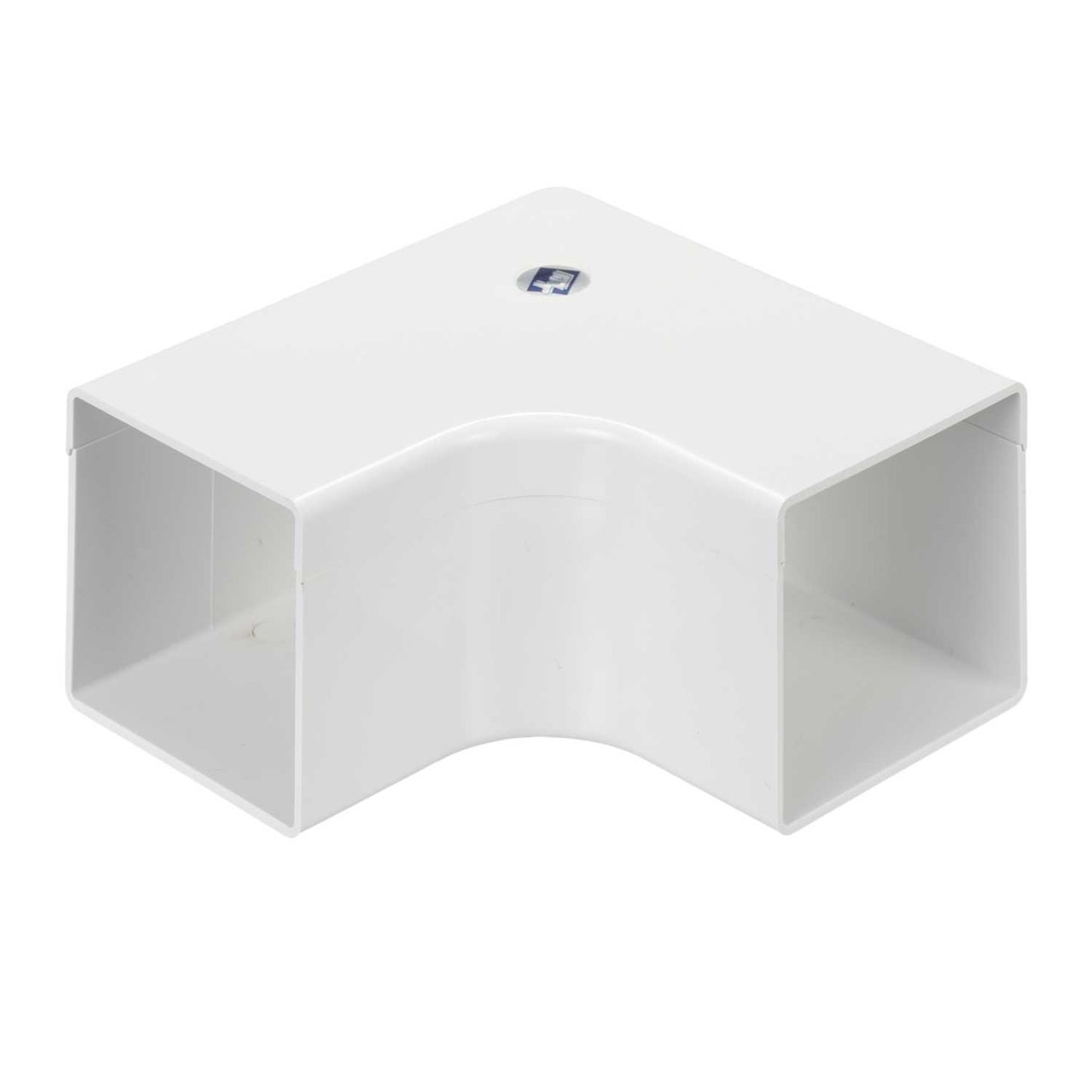 75mm x 75mm Moulded Flat 90º Angle White (Sold in 1's)