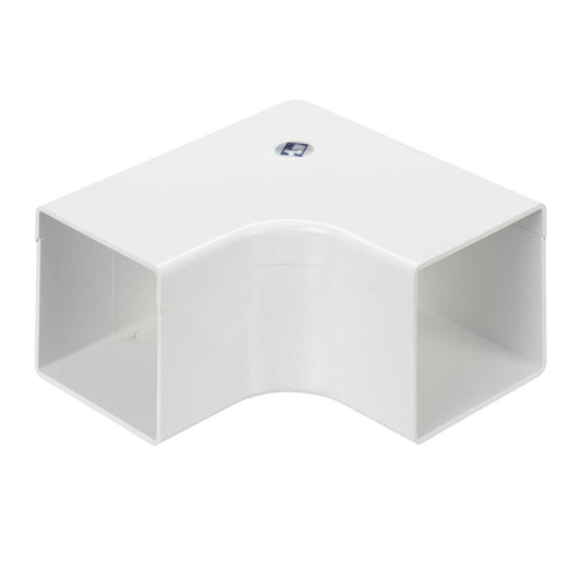 75mm x 75mm Moulded Flat 90º Angle White (Sold in 1's)