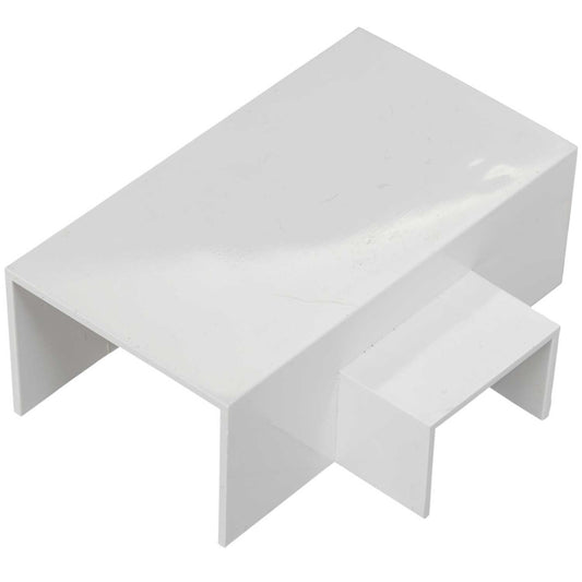 38mm x 25mm x 38mm Mini Trunking Unequal Tee White (Sold in 1's)