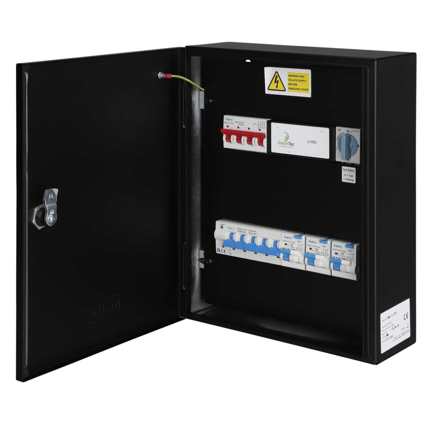 Matt:e ARD 3 Phase O-PEN EV Connection Unit with 3 x 32A DP Type A RCBOs