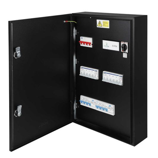 Matt:e 3 Phase Connection Unit with 2 x 32A TPN Type A RCBOs
