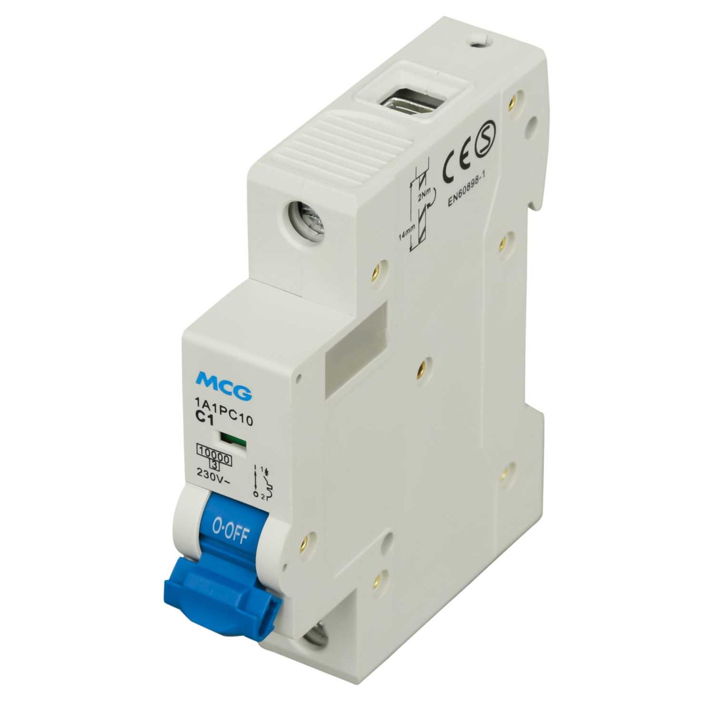 MCG 1A Single Pole 10kA C Curve MCB