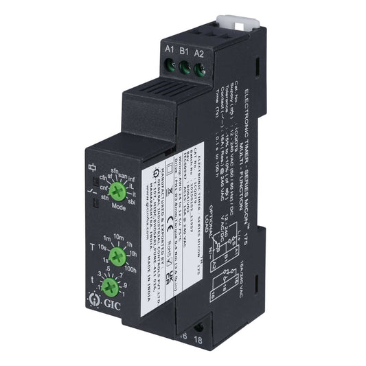 GIC 16A 12-230V AC / DC Multi Function Timer Spco