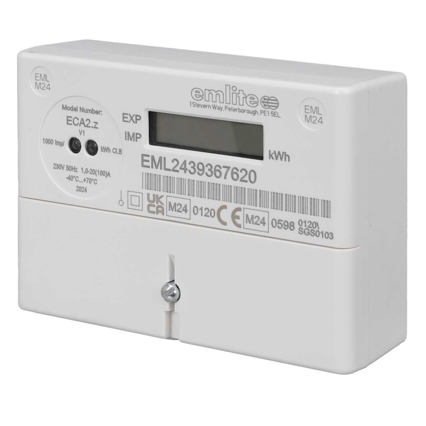 MCG 100A Single Phase Direct Connected MID kWh Meter