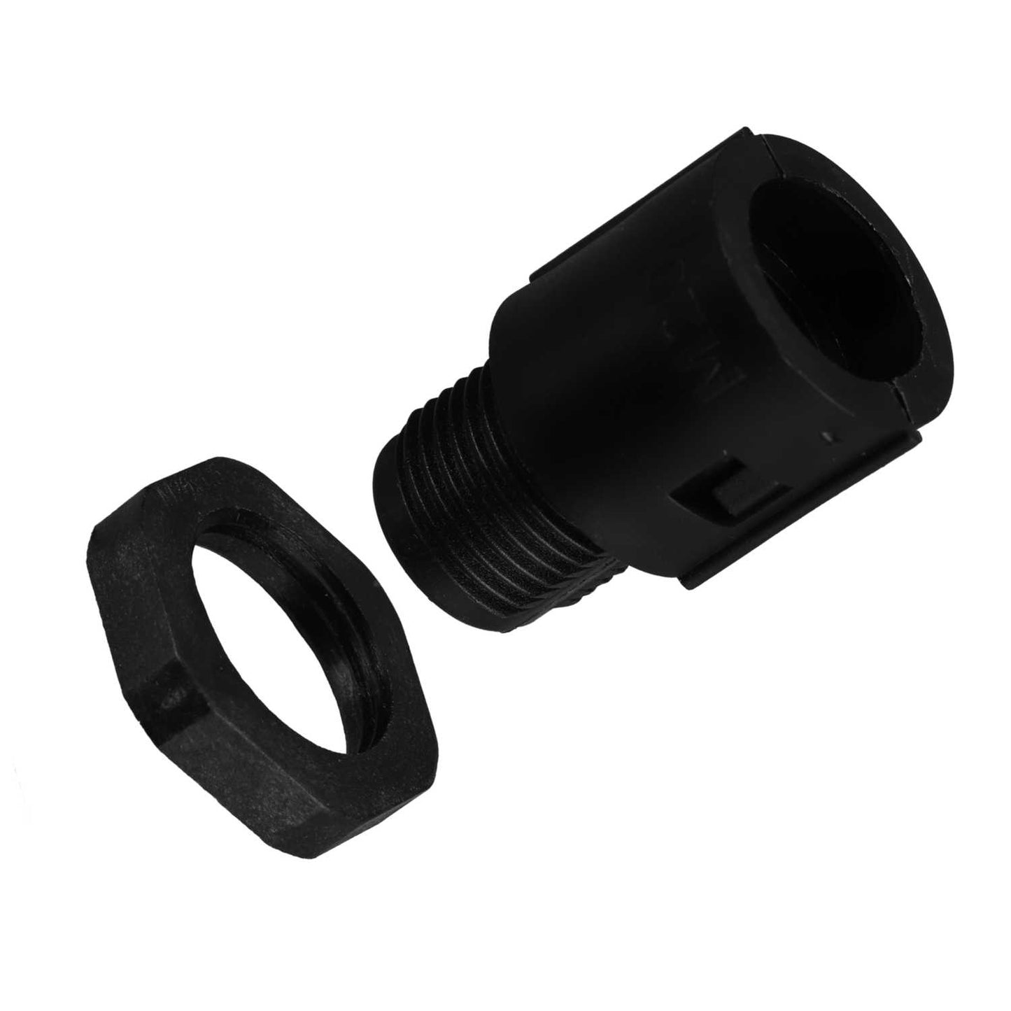 MCG 20mm Glands for Polypropylene Conduit in Black complete with Locknut