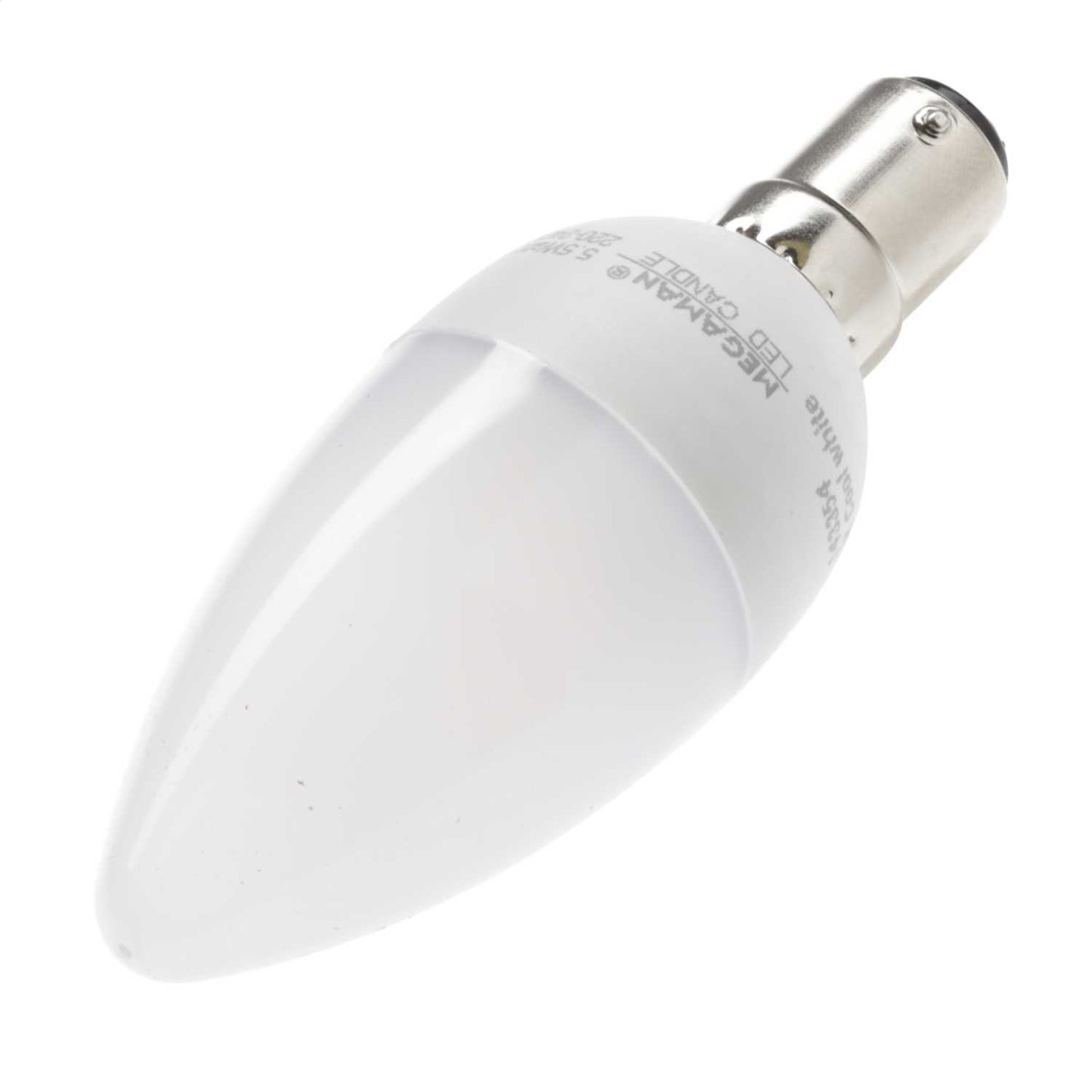 Megaman 5.5W SBC LED Non Dimmable Candle Lamp Opal 4000K