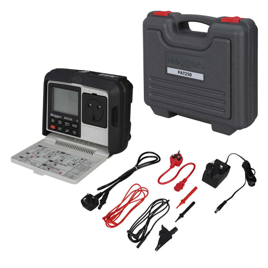 Megger PAT250SRX Rechargeable Hand Held PAT Tester with CertSuite and Bluetooth