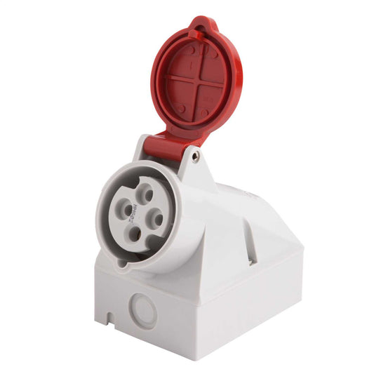 Mennekes 16A 3P+E 415V Wall Mounted Socket IP44