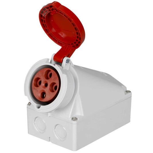 Mennekes 63A 3P+E 415V Wall Mounted Socket IP44