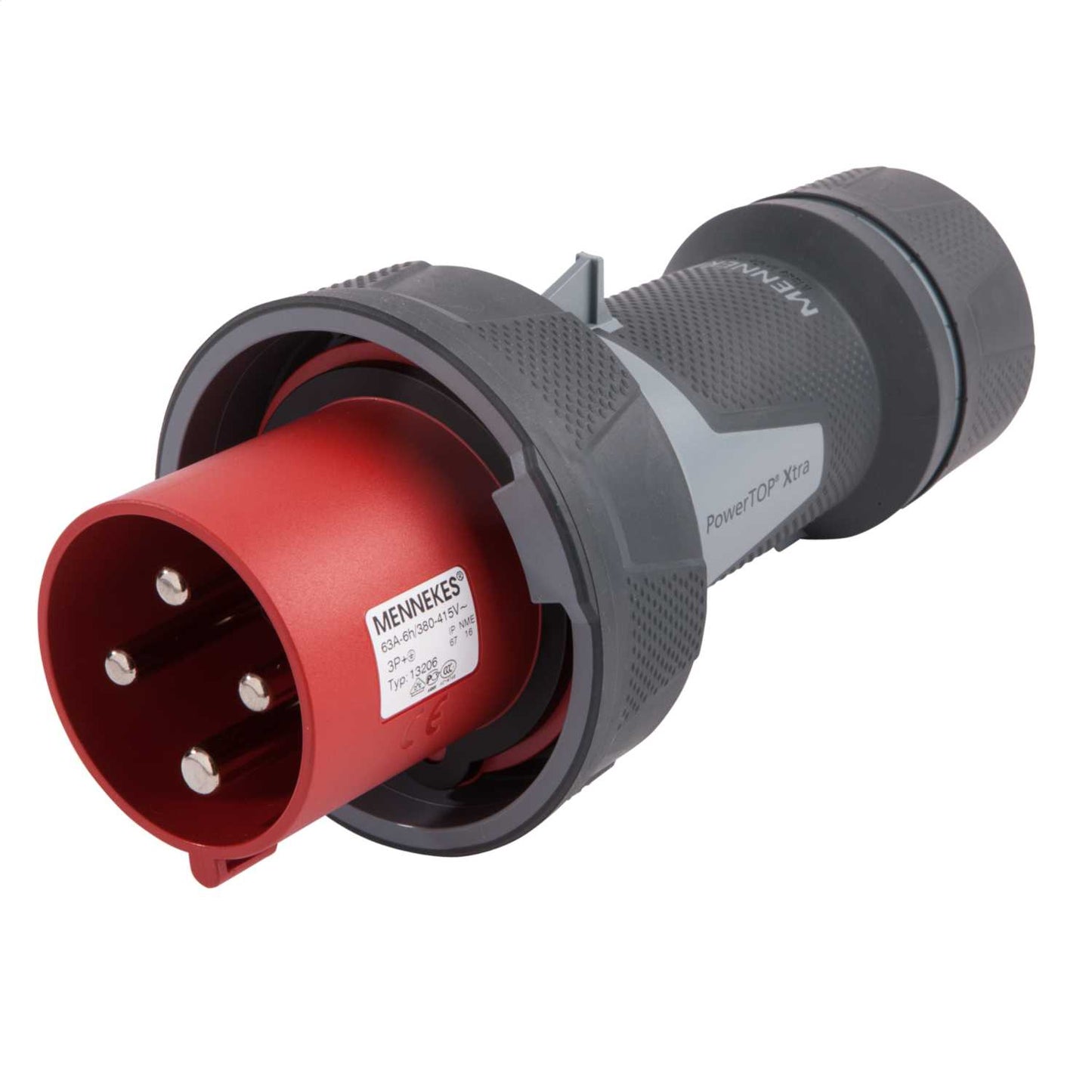 Mennekes PowerTOP Xtra 63A 3P+E 415V Plug IP67