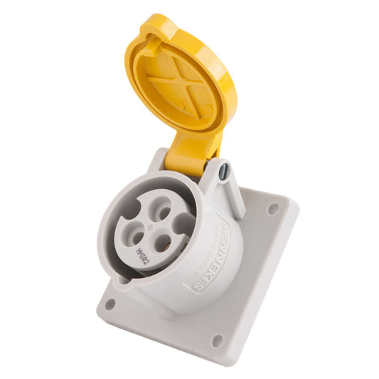 Mennekes 16A 2P+E 110V Panel Mounted Socket IP44