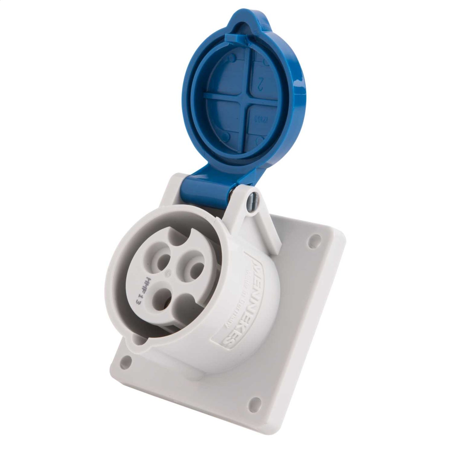 Mennekes 16A 2P+E 230V Panel Mounted Socket IP44