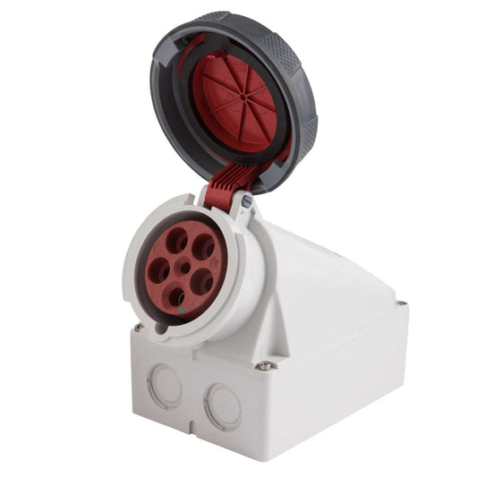 Mennekes 63A 3P+N+E 415V Wall Mounted Socket IP67