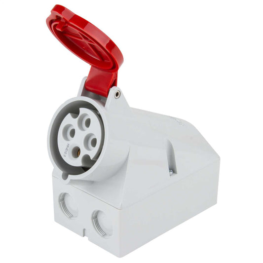 Mennekes 32A 3P+E 415V Wall Mounted Socket IP44