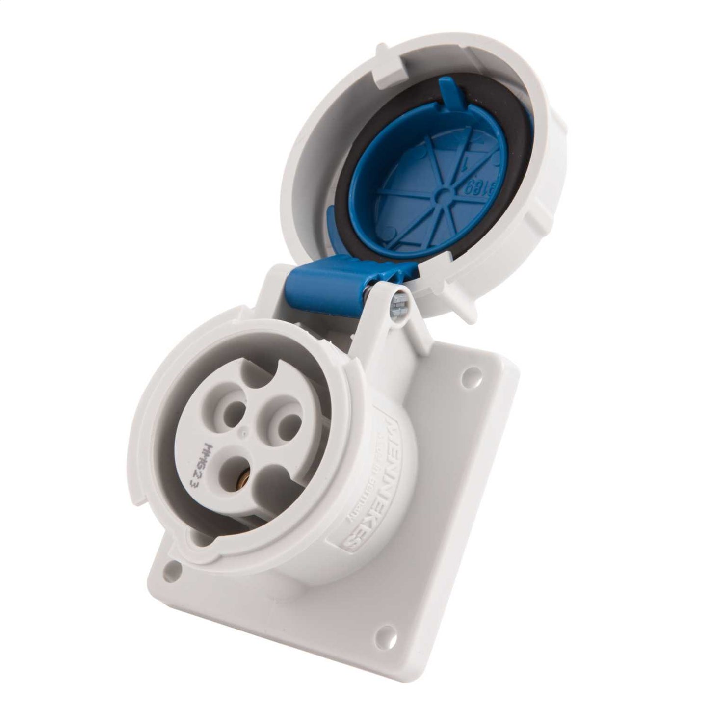 Mennekes 16A 2P+E 230V Panel Mounted Socket IP67