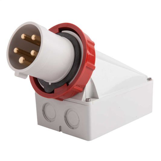 Mennekes 63A 3P+N+E 415V Wall Mounted Appliance Inlet IP67