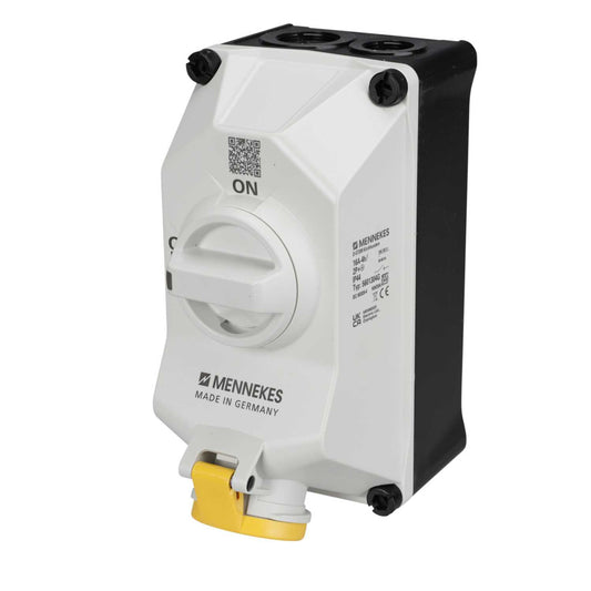 Mennekes Duo 16A 2P+E 110V Interlocked Socket IP44