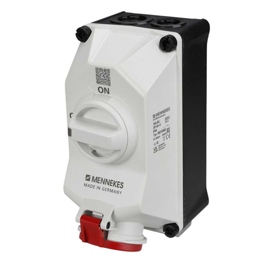 Mennekes DUO 16A 3P+N+E 415V Interlocked Socket IP44