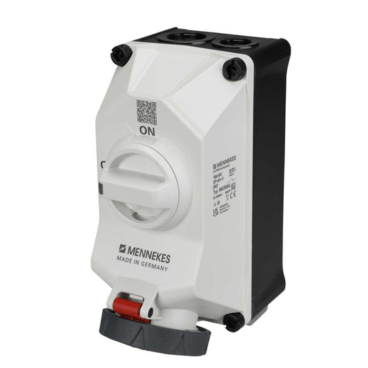 Mennekes DUO 16A 3P+N+E 415V Interlocked Socket IP67