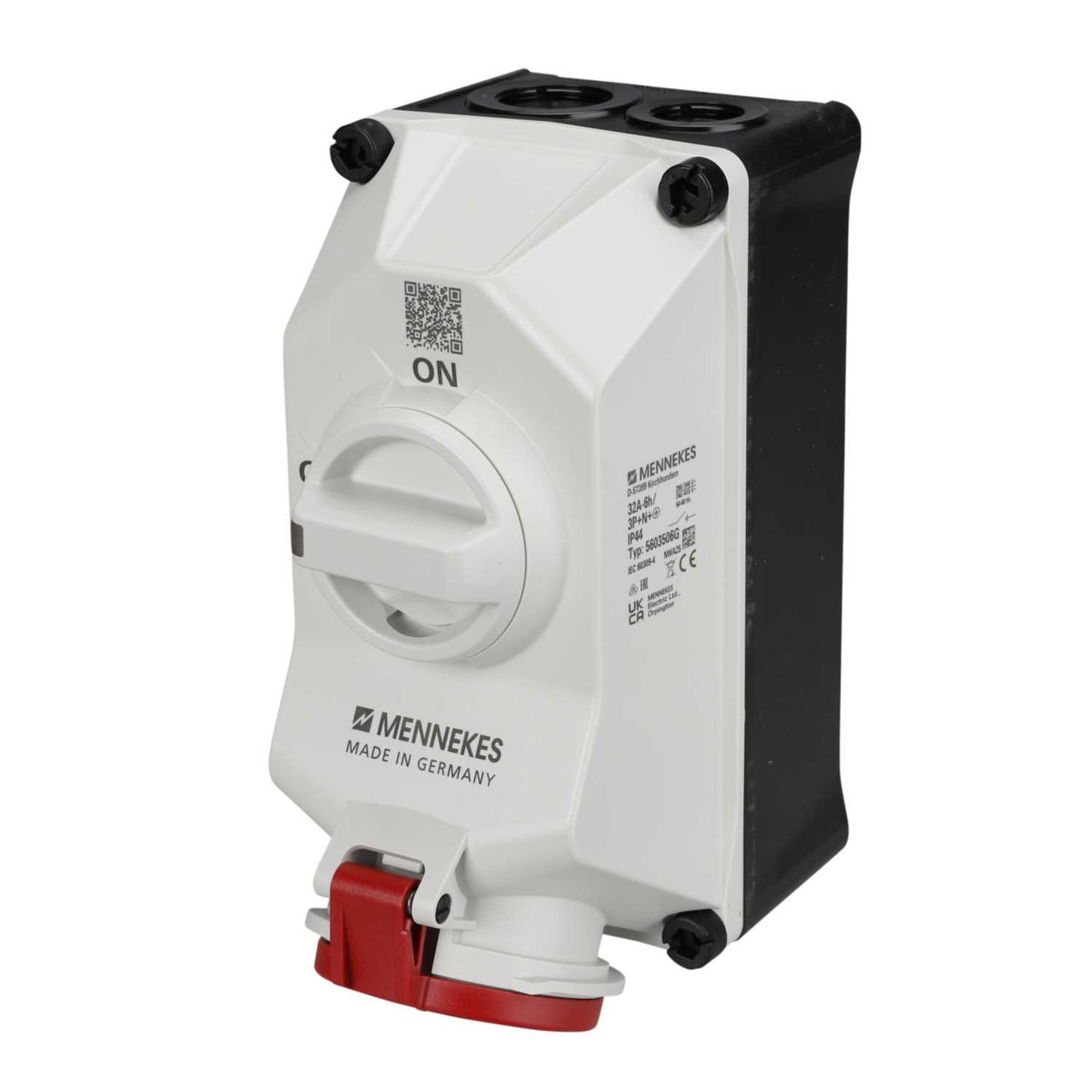 Mennekes DUO 32A 3P+N+E Interlocked Socket IP44