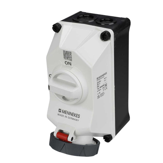 Mennekes DUO 32A 3P+E 415V Interlocked Socket IP67