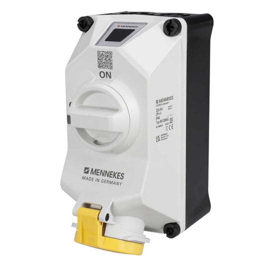 Mennekes 32A 2P+E 110V Interlocked Switched Socket IP44