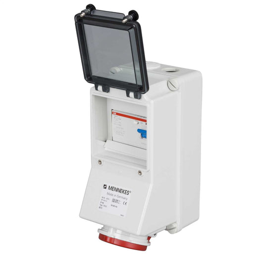 Mennekes 16A 3P+N+E 415V RCD Protected Socket IP44