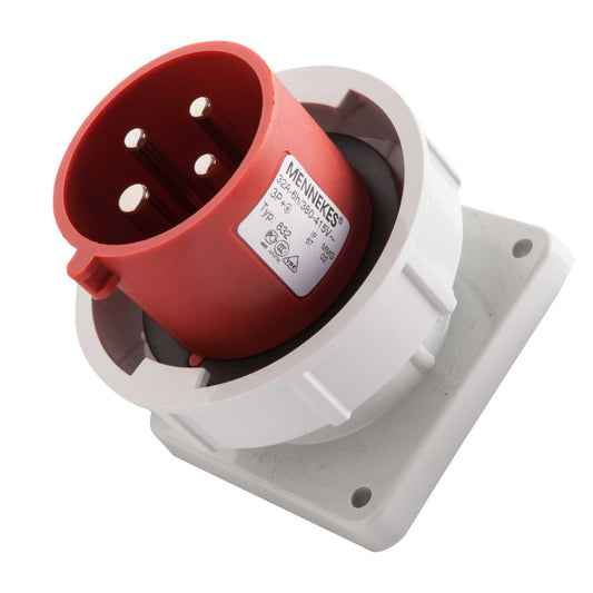 Mennekes 32A 3P+E 415V Panel Mounted Appliance Inlet IP67