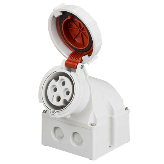 Mennekes 32A 3P+E 415V Wall Mounted Socket IP67