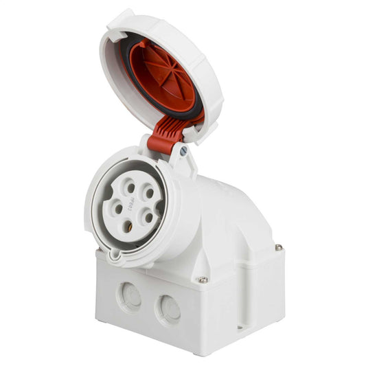 Mennekes 32A 3P+N+E 415V Wall Mounted Socket IP67