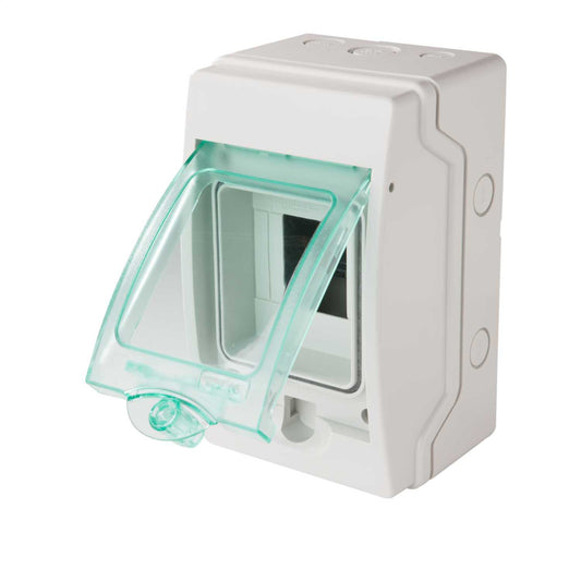 Schneider Merlin mini Kaedra 4 Module Insulated IP65 Enclosure Grey / Green