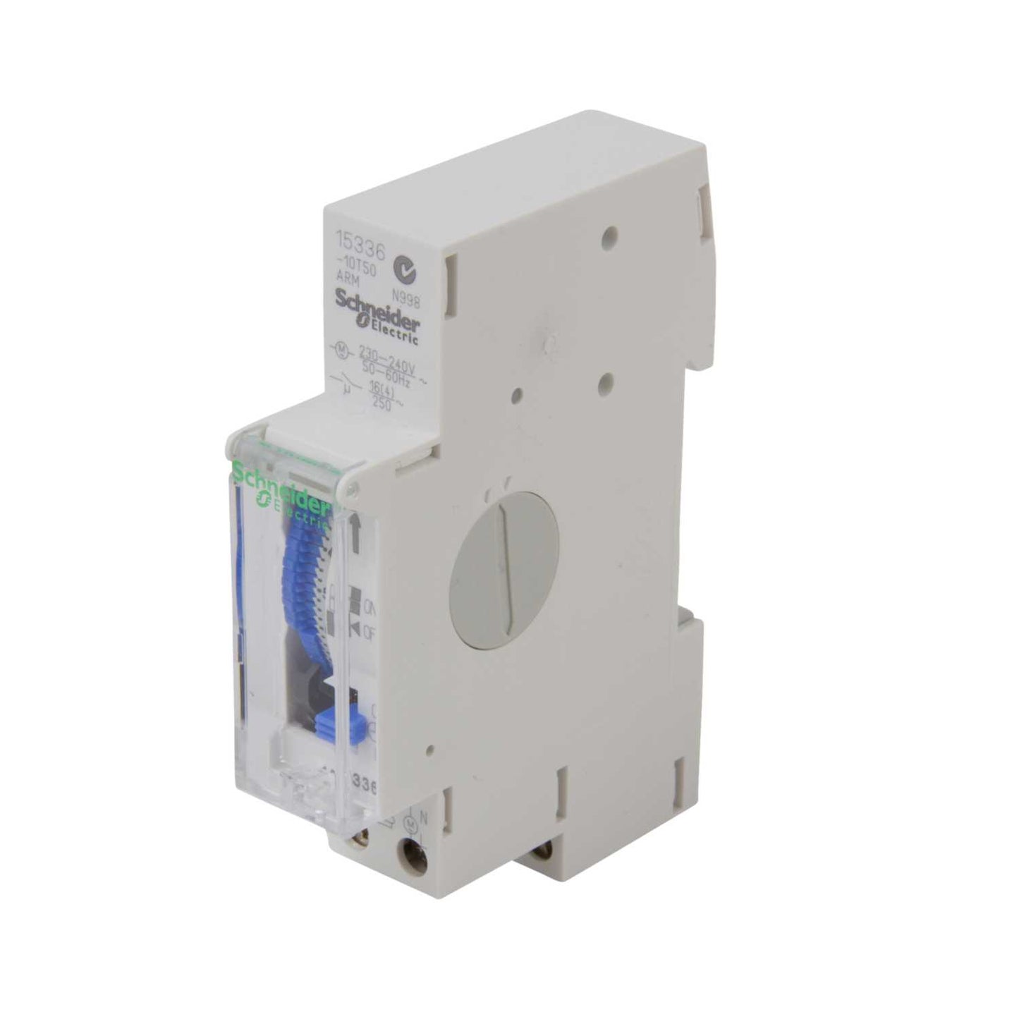 Schneider Acti9 230V AC 16A 24 Hour Mechanical Time Switch White