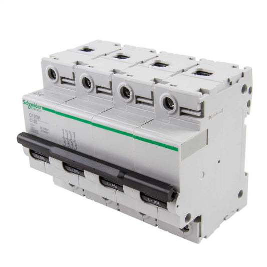 Schneider Acti9 125A Four Pole 15kA C Curve MCB
