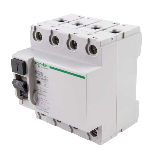 Schneider Acti9 63A 4 Pole 300mA Type AC Time Delay RCD